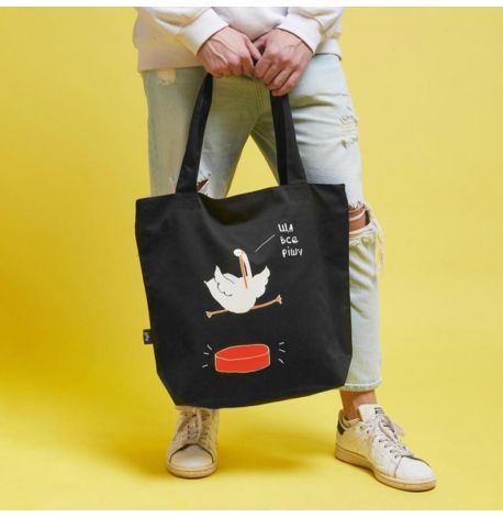 Сумка-шоппер с Гусем "Ща всьо рішу" L