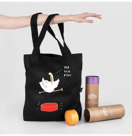 Сумка-шоппер с Гусем "Ща всьо рішу" L