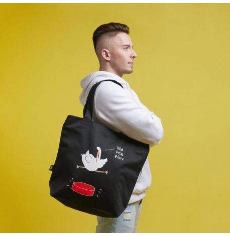 Сумка-шоппер с Гусем "Ща всьо рішу" L