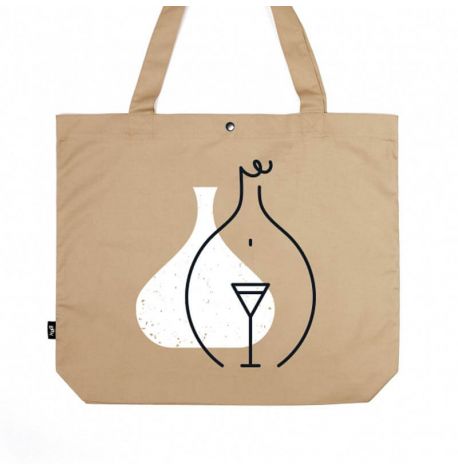 Эко-сумка шоппер WINE XXL