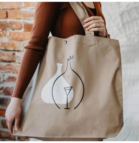 Эко-сумка шоппер WINE XXL