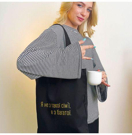 Эко сумка Market «Я не з такої сімʼї, я з багатої»