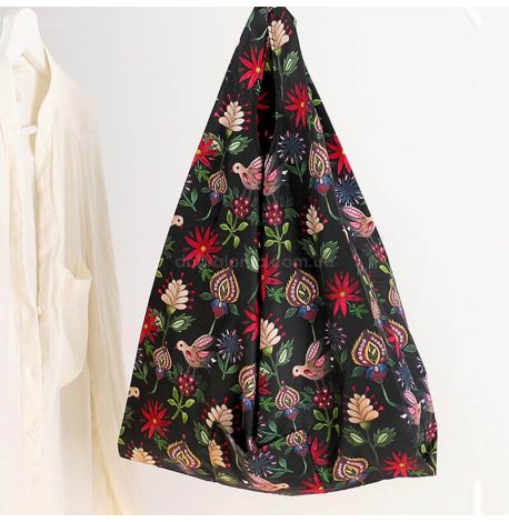 Складная сумка для покупок «Птички и цветы»