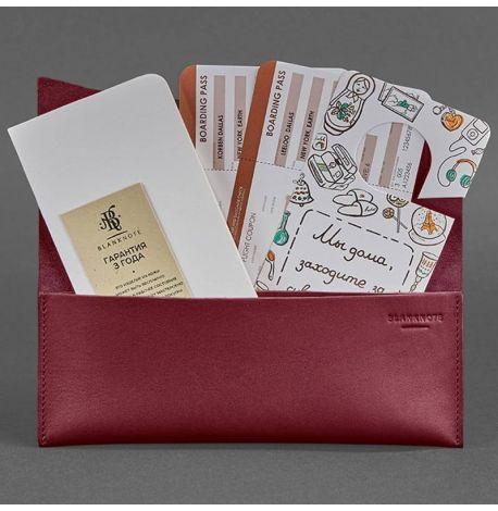 Шкіряний тревел-кейс Voyager 1.2 (бордовий)