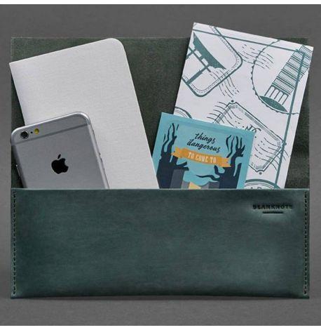 Шкіряний тревел-кейс Voyager 1.0 (зелений з коричневим)