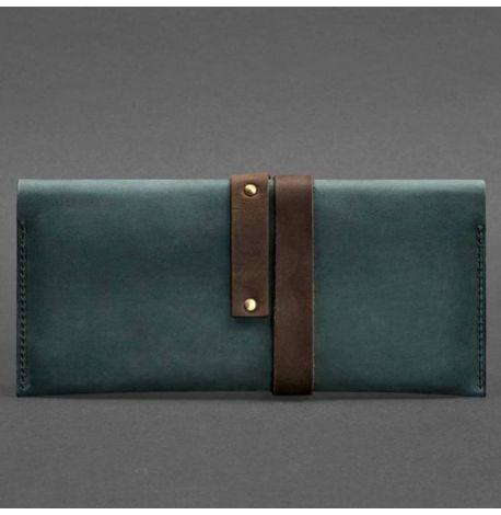 Шкіряний тревел-кейс Voyager 1.0 (зелений з коричневим)