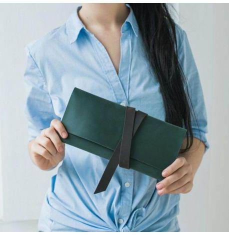 Шкіряний тревел-кейс Voyager 1.0 (зелений з коричневим)