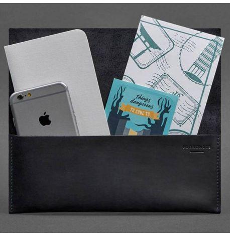 Шкіряний тревел-кейс (темно-синій) шкіра Crazy Horse