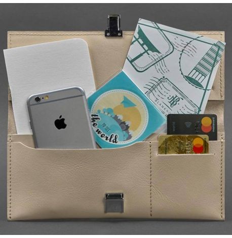 Кожаный тревел-кейс Journey 2.0 (бежевый)