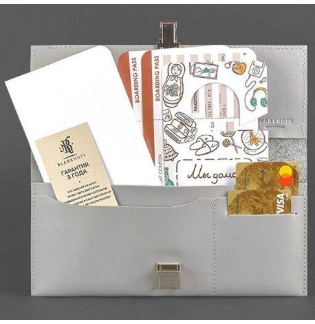 Шкіряний тревел-кейс Journey 2.0 (сірий)