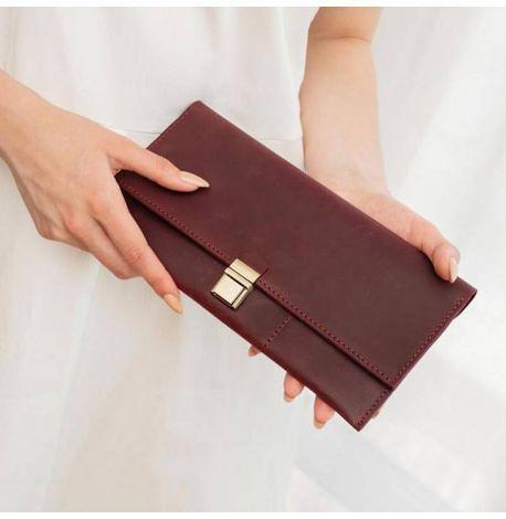 Шкіряний тревел-кейс Journey 2.0 (бордовий) шкіра Crazy Horse