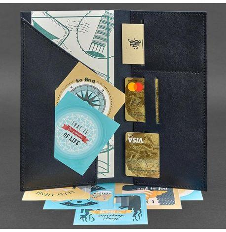 Кожаный тревел-кейс 3.1 (темно-синий)