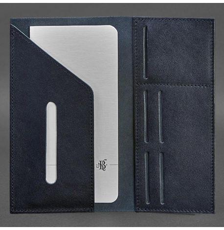 Кожаный тревел-кейс 3.1 (темно-синий)