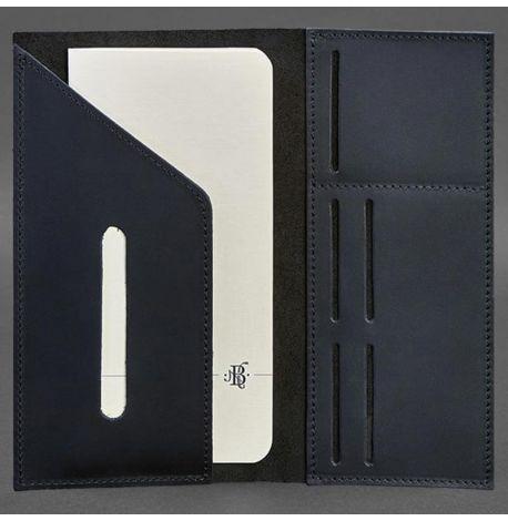 Шкіряний тревел-кейс 3.1 (темно-синій) шкіра Crazy Horse