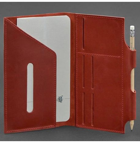 Шкіряний тревел-кейс 3.0 з мандалою (кораловий)