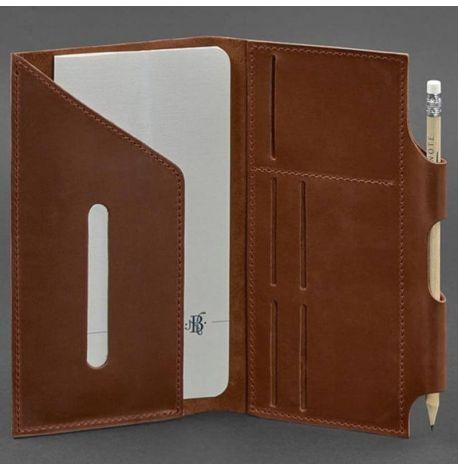 Шкіряний тревел-кейс 3.0 з мандалою (світло-коричневий) шкіра Crazy Horse