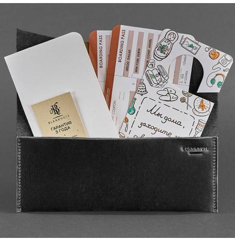 Шкіряний тревел-кейс Voyager 1.2 (чорний) шкіра Crazy Horse