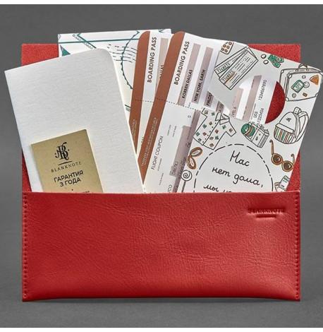 Шкіряний тревел-кейс Voyager 1.0 (червоний)