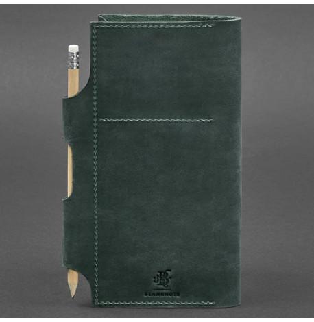 Кожаный тревел-кейс 3.0 с мандалой (зеленый)