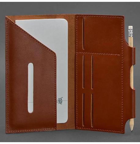 Шкіряний тревел-кейс 3.0 з мандалою (світло-коричневий) шкіра Krast