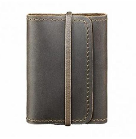 Шкіряна візитниця 1.1 "Горіх" (темно-коричневий)