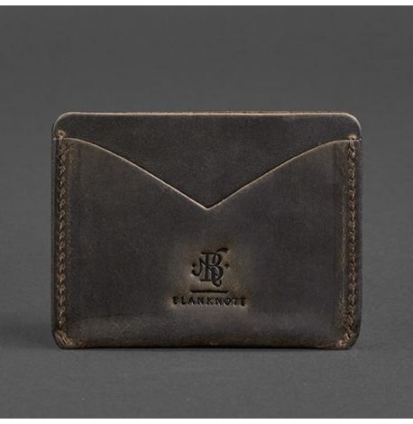 Шкіряна візитниця 5.0 "Слім. Горіх"