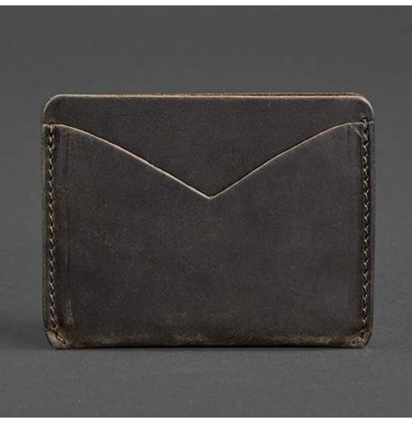 Шкіряна візитниця 5.0 "Слім. Горіх"