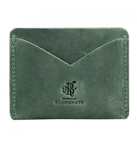 Кожаная визитница 5.0 "Слим. Изумруд" (зеленый)