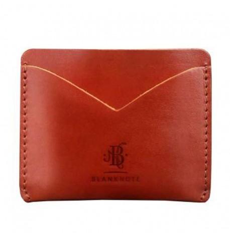 Шкіряна візитниця 5.0 "Слім. Коньяк"