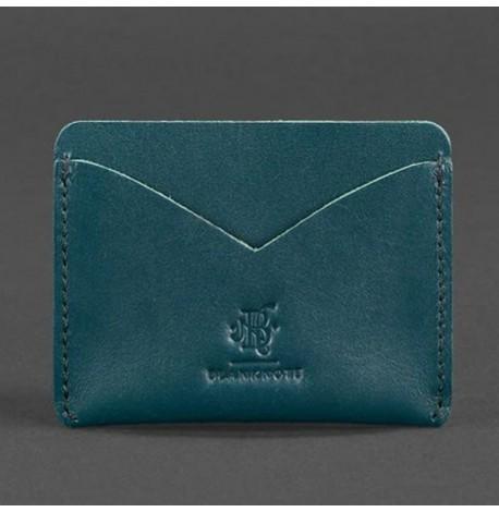 Шкіряна візитниця 5.0 (зелена)