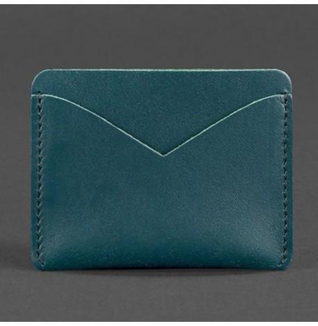 Шкіряна візитниця 5.0 (зелена)