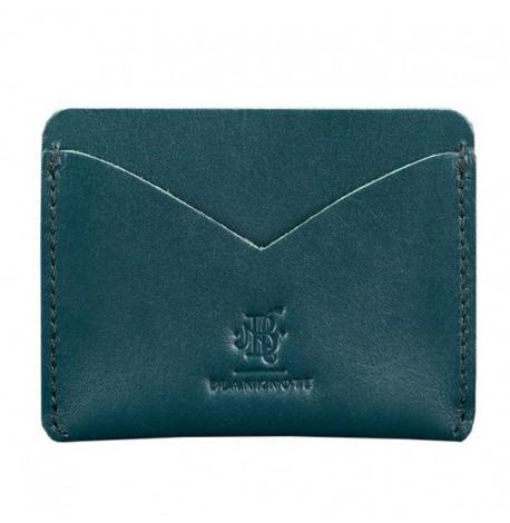 Шкіряна візитниця 5.0 (зелена)
