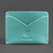 Кожаная визитница 5.0 "Слим. Тиффани" (бирюзовый)