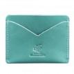 Кожаная визитница 5.0 "Слим. Тиффани" (бирюзовый)