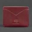 Шкіряна візитниця 5.0 (шкіра krast) бордова