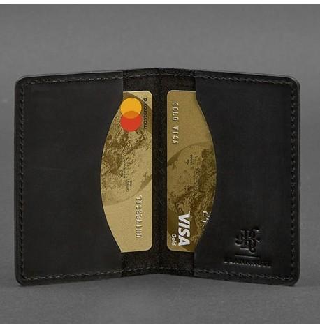 Шкіряна візитниця 6.0 "Карбон Графіт"