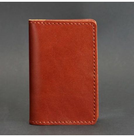Шкіряна візитниця 6.0 "Коньяк"