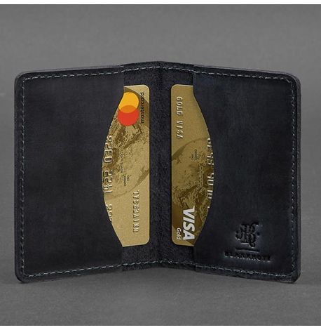 Шкіряна візитниця 6.0 "Карбон Нічне небо"