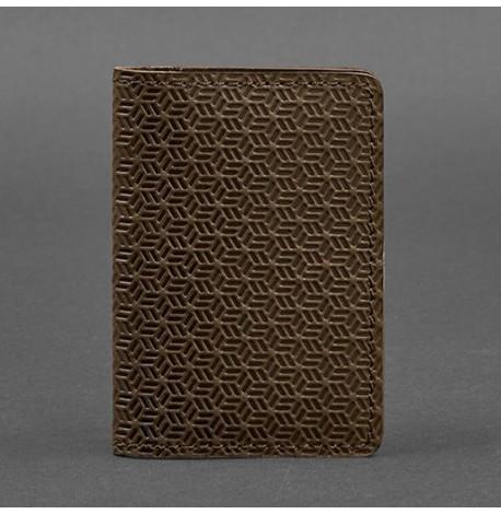 Шкіряна візитниця 6.0 "Карбон Горіх"