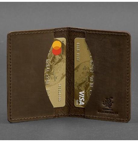 Шкіряна візитниця 6.0 "Карбон Горіх"