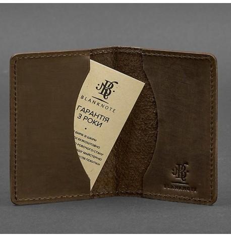 Шкіряна візитниця 6.0 "Карбон Горіх"