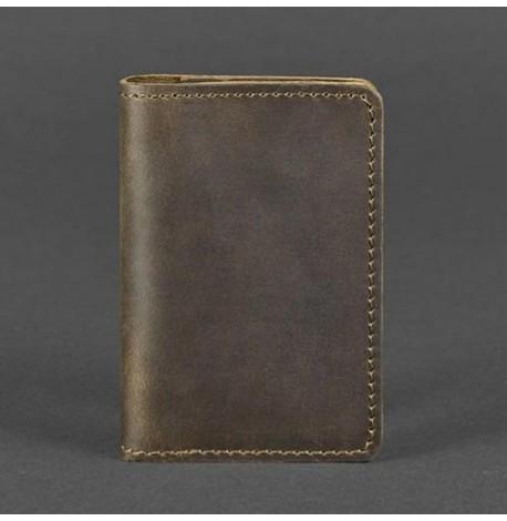 Кожаная визитница 6.0 "Орех"