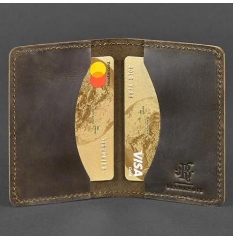 Кожаная визитница 6.0 "Орех"