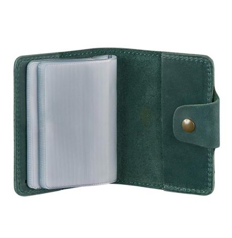 Шкіряна візитниця 7.1 (зелений)