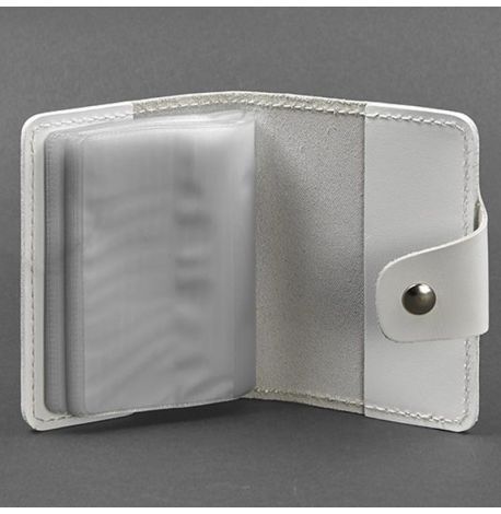 Кожаная визитница 7.1 (белая)
