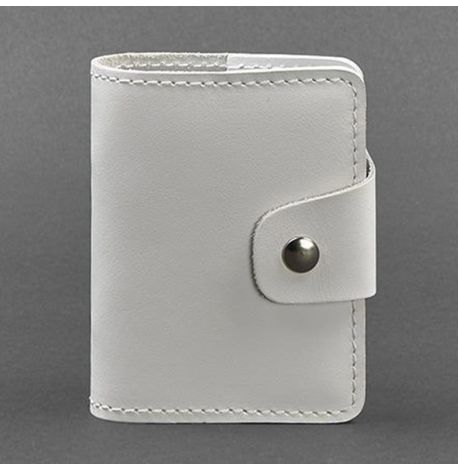 Кожаная визитница 7.1 (белая)