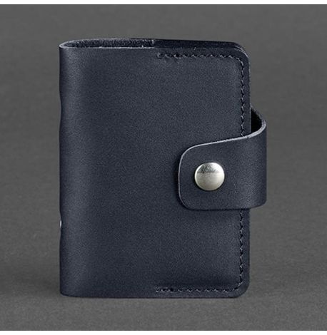 Кожаная визитница 7.1 (темно-синий)