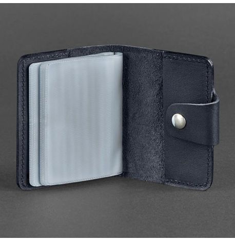 Кожаная визитница 7.1 (темно-синий)