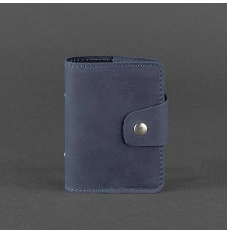 Шкіряна візитниця 7.1 (синій)