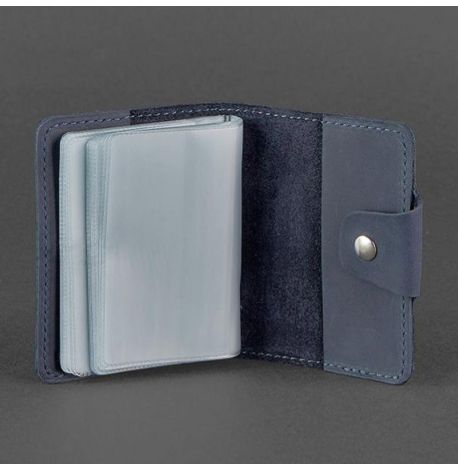 Шкіряна візитниця 7.1 (синій)